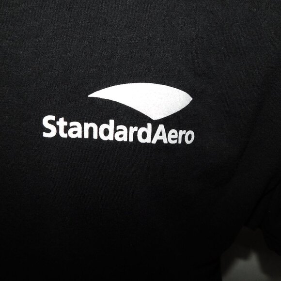StandardAero gas turbine engines Mens L Black Graphic T Shirt - Picture 4 of 11